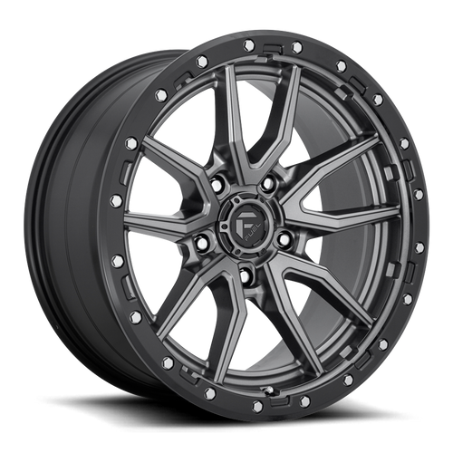 Fuel D680 Rebel Wheel 20x9 5x139.7 Matte Gunmetal With Black Bead Ring 1mm | D6802090B450
