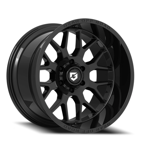 DOORBUSTER PRICING! - Gear Off Road 763B Raid Wheel 20x9 5x139.7 Gloss Black 18mm | 763B-2098518