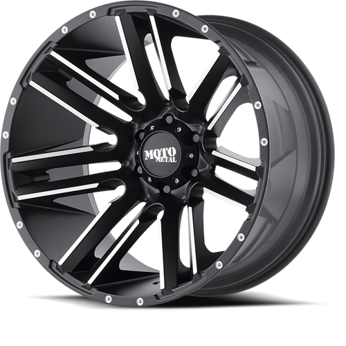 Moto Metal Mo978 Razor Wheel - 20x10 5x139.7 Satin Black Machined With Red Tint -24mm | MO97821055524N
