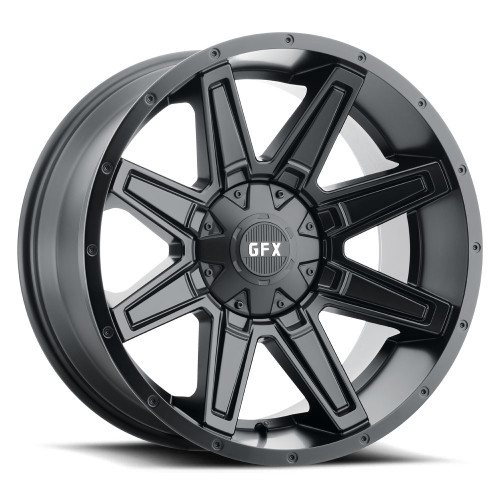 G-Fx Tr23 Wheels Rims 17x8.5 6x135 6x139.7 Matte Black 18mm | T23 785-6009-18 MB