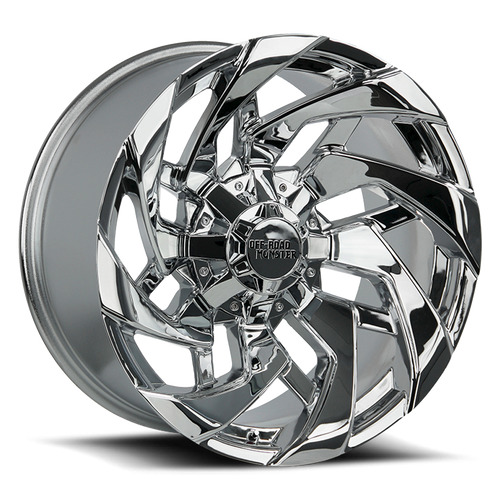 DOORBUSTER PRICING! - Off Road Monster M24 M24 Wheel 20x10 6x135 & 6x139.7 Chrome -19mm | M240607N19