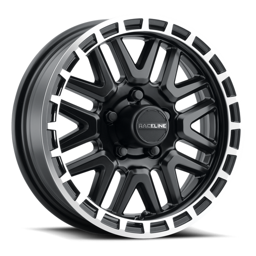Raceline 953Bm Krank Wheels Rims 16x6 6x139.7 Black Machined 0mm | 953BM-66060