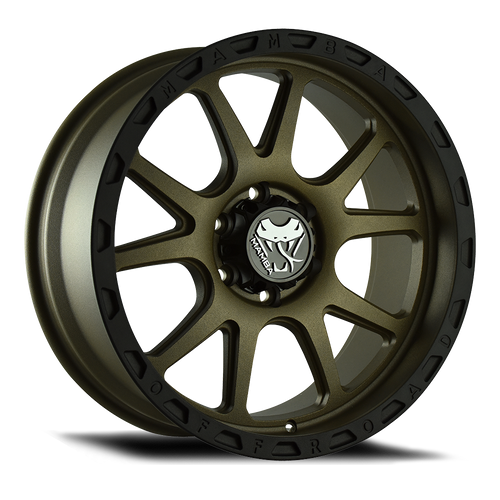 Mamba M27 599Bz Wheels Rims 17x9 6x5.5 (6x139.7) Bronze Black Lip 12 | 599BZ-M277983128