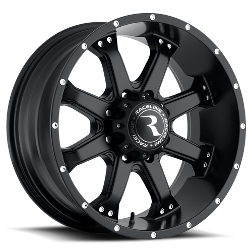 Raceline Assault Wheels Rims 20x9 6x139.7 Black 0mm | 991B-29060-00