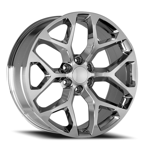 DOORBUSTER PRICING! - Replica1 Rp09 Snowflake Wheel 22x9 6x139.7 Chrome 24mm | RP-09229G639+24C