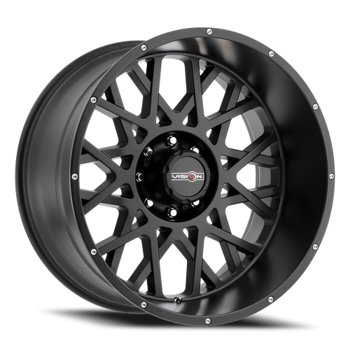 Vision Rocker 412 Wheel 20x10 8x170 Satin Black -25mm | 412-20070SB-25