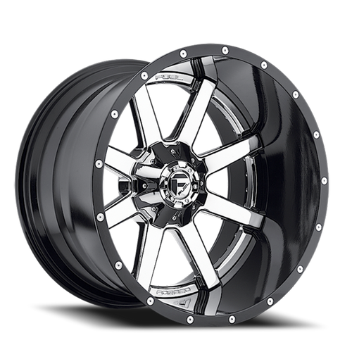 Fuel D260 Maverick Wheel 20x12 8x180 Chrome With Gloss Black Lip -44mm | D26020201847