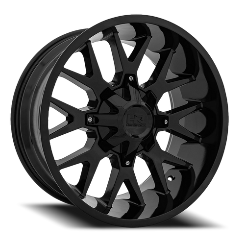 Hardrock Offroad Affliction Wheel 20x12 8x180 Gloss Black -44mm | H700-201278144GB