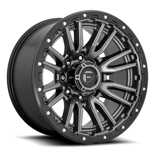 Fuel D680 Rebel Wheel 22x10 8x180 Matte Gunmetal With Black Bead Ring -18mm | D68022001847
