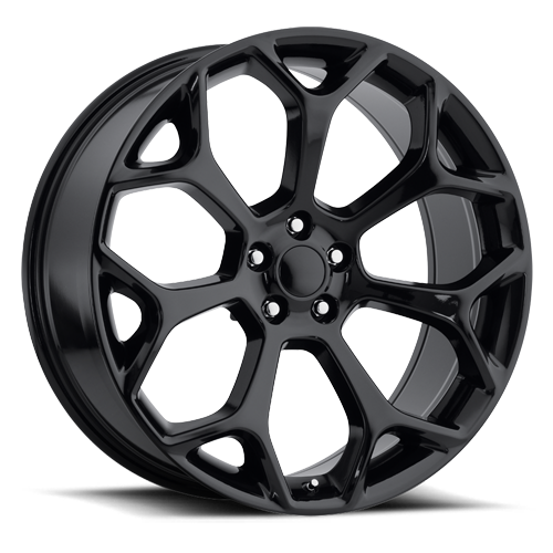 DOORBUSTER PRICING! - Factory Reproductions Fr 71 - Chrysler 300 Replica Wheels Wheel 22x9 5x115 Gloss Black 18mm | 71290181502