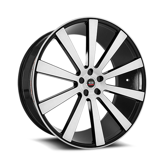 Spec-1 Spl-002 Wheel 24x9 5x115 Gloss Black & Brushed 15mm | SPL20224901715GBB