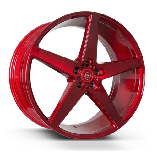 Nv Wheels Nvv Wheels Rims 20x8.5 5x120 Brushed Red 35 | NVV20855120+35BRUSHEDRED