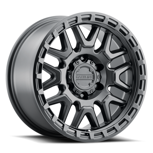 Raceline 953B Krank Wheels Rims 16x8 5x127 Satin Black 0mm | 953B-68050-00