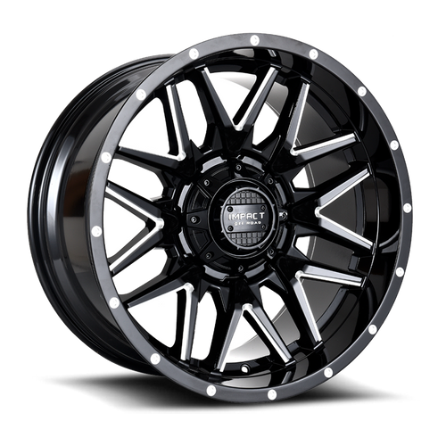 DOORBUSTER PRICING! - Impact Off-Road 819 Wheel 17x9 5x114.3 & 5x127 Gloss Black Milled -12mm | 819GB-79054-12