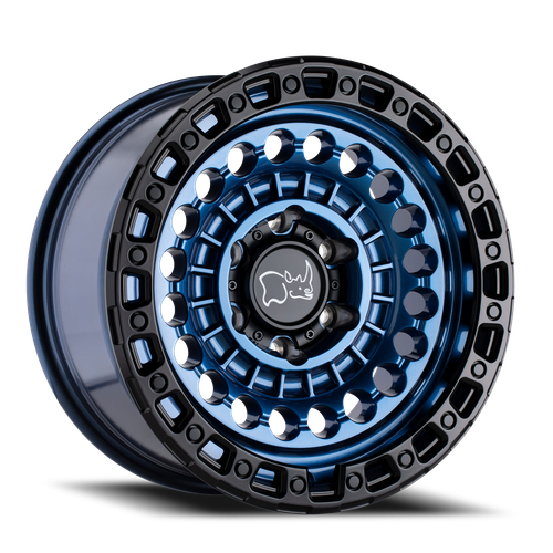 Black Rhino Sentinel Wheel 17x8.5 5x127 Cobalt Blue w/ Black Ring -18mm | 1785STN-85127U71