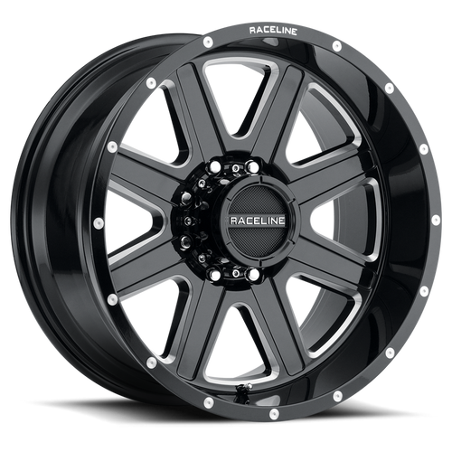 Raceline 940M Hostage Wheels Rims 16x8 8x165.1 Black Milled 0mm | 940M-68080-00