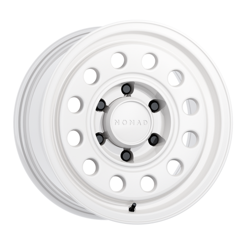 Nomad N501Sa Convoy Wheels Rims 17x8.5 8x165.1 Gloss White 25mm | N501SA-78580+25