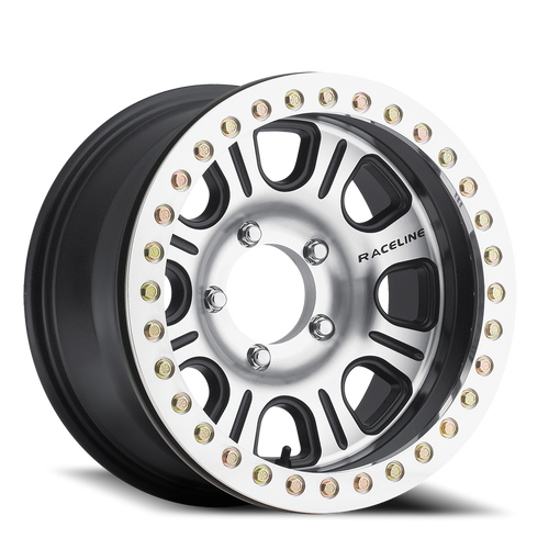 DOORBUSTER PRICING! - Raceline Rt232 Monster Wheel 17x8.5 8x165.1 Black Machined 12mm | RT232-78580+12