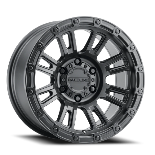 DOORBUSTER PRICING! - Raceline 956B Compass Wheel 18x9 8x165.1 Satin Black 18mm | 956B-89080+18