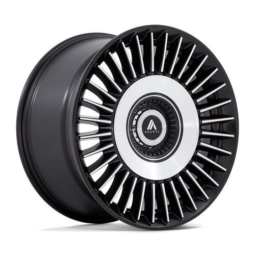 Asanti Abl40 Tiara Custom Drilled Wheel Blanks Rims 20x9 Satin Black Bright Machined Face 15 | AB040MD20900015