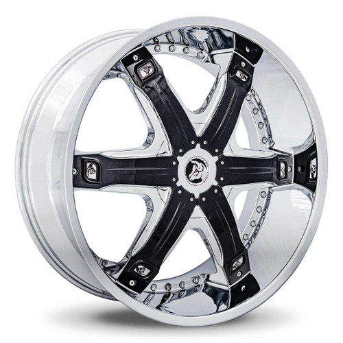 Diablo Fury Custom Drilled Wheel Blanks Rims 26x10 Chrome 15 | FUR-261BLNK1578XL