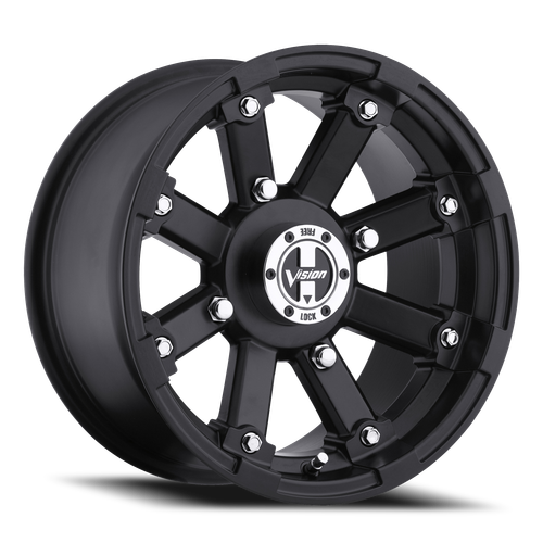 Vision Lockout 393 Atv Utv Wheel 14x7 4x110 Matte Black 3mm | 393-147110MB4