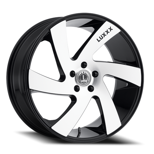 Luxxx Alloys Lux 10 Wheel 20x8.5 5x114.3 Gloss Black Machined Face 38mm | LUX1020855114+38B-A2