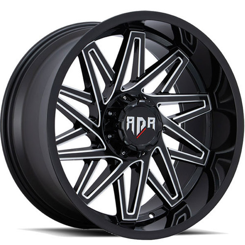 Red Dirt Road RD28 Wheels Rims 20x10 5x127 5x139.7 Black Milled -18mm | WRDW028S32O39P061F050C23