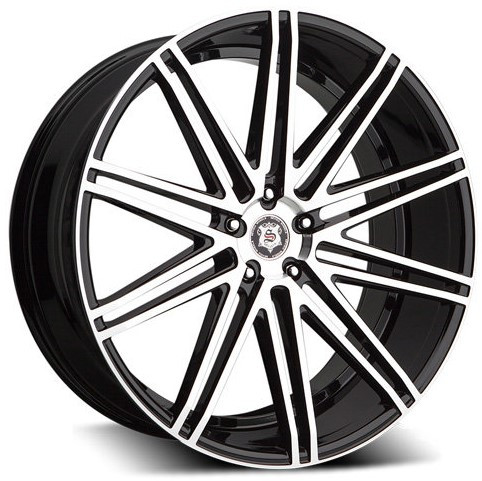 Sevizia 429 Wheels Rims 20x8.5 5x4.5 (5x114.3) Black Machined 38mm | SEV429-2865BM