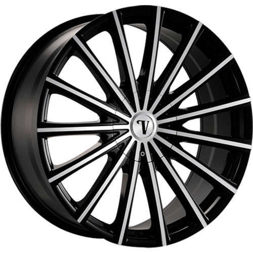 Velocity Vw10 Wheels Rims 22x8 5x114.3 5x120 Black Machined 38mm | WVWW010S36O23P049F005C15