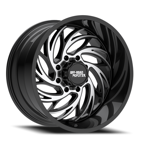 DOORBUSTER PRICING! - Off Road Monster M29 M29 Wheel 22x12 6x135 & 6x139.7 Gloss Black Machined -44mm | M29212607N44GBM