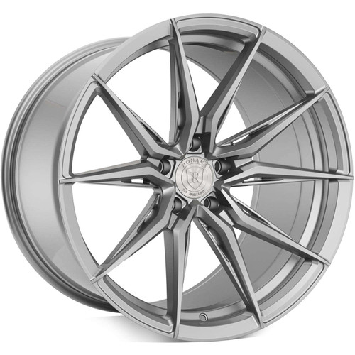 20x10 Rohana Rfx13 Brushed Titanium Rims Wheels 25mm 5x112 | RFX1320105112BT25