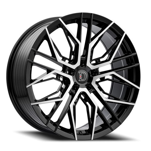 Defy D05 Wheel 20x8.5 5x120 Gloss Black Machined 32mm | D05285547+32BM