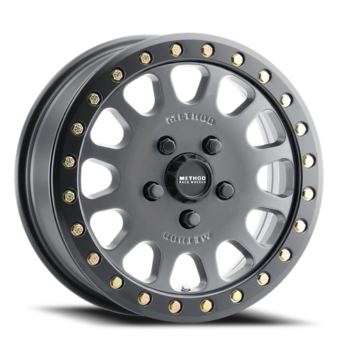 DOORBUSTER PRICING! - Method Race Mr401 Beadlock Atv Utv Wheel 15x7 5x114.3 Titanium w/ Matte Black Ring 38mm | MR40157012852B