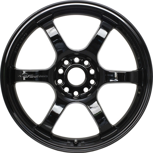 18x9.5 Gram Lights 57DR Black Rims Wheels 22mm 5x4.5 (5x114.3) | WGIX22EH