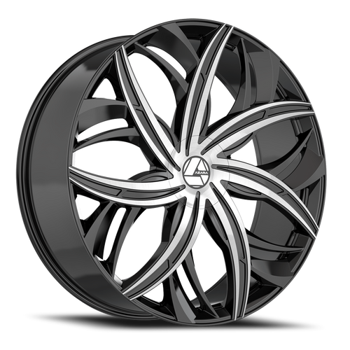 Azara Aza-541 Wheel 18x8 5x100 & 5x114.3 Gloss Black & Machined 35mm | AZA-5411882335BM