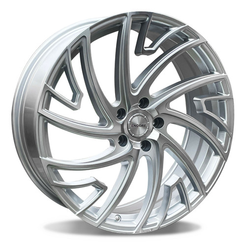 20x7.5 Encore Alloys ENC103 Machined Silver Rims Wheels 40mm 5x4.5 (5x114.3) | WENC103-3937