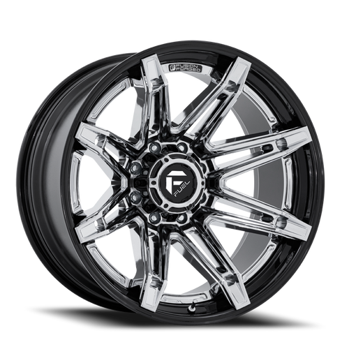 Fuel Fc401 Brawl Wheel 22x12 8x180 Chrome With Gloss Black Lip -44mm | FC401PB22128844N