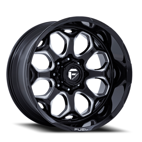 Fuel Fc862 Scepter Wheel 20x10 5x127 Gloss Black Milled -18mm | FC862BE20105018N