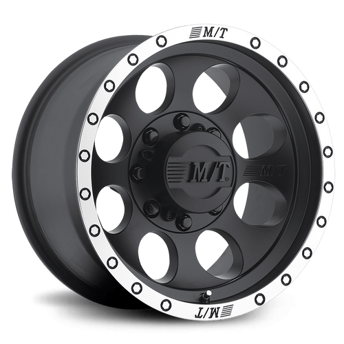 Mickey Thompson Classic Baja Lock Wheels Rims 16x10 8x165.1 Matte Black W/ Machined Beadlock Style Lip -25mm | 226100020