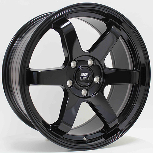 18x8.5 Mst Mt01 Black Rims Wheels 35mm 5x4.5 (5x114.3) | 01-88565-35-BLK