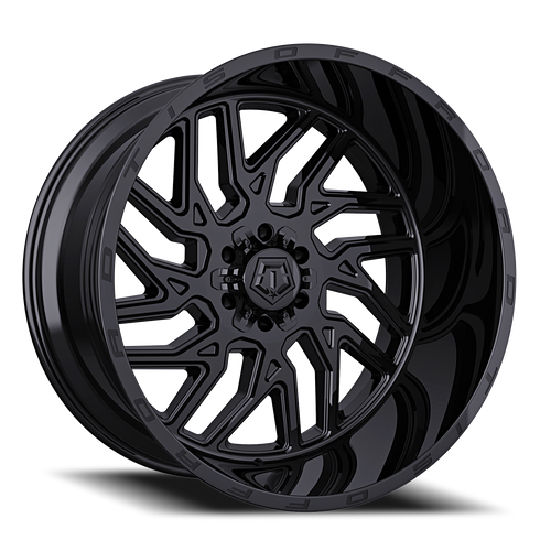 DOORBUSTER PRICING! - Tis 544B Wheel 26x14 6x135 & 6x139.7 Gloss Black -76mm - MINIMUM PURCHASE OF 4 WHEELS | 544B-2646876S