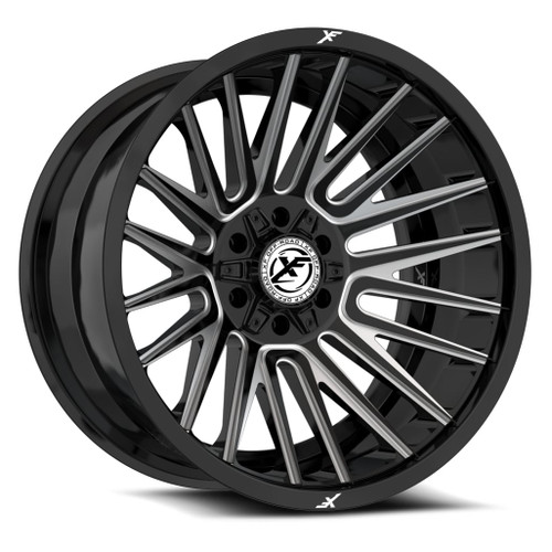 17x9 XF Off-Road Xf-234 Black Milled Rims Wheels 0mm 5x127 (5x5) 5x5.5 (5x139.7) | XF-2341790430GBML