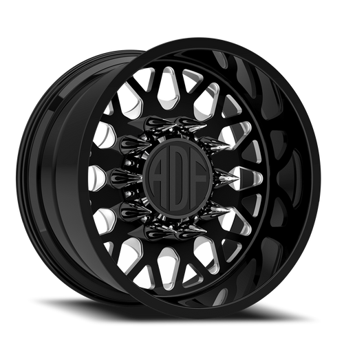 Adf Hot Shot Wheel 22x14 8x180 Gloss Black/Machined -76mm - MINIMUM PURCHASE OF 4 WHEELS | S202BM221424-76