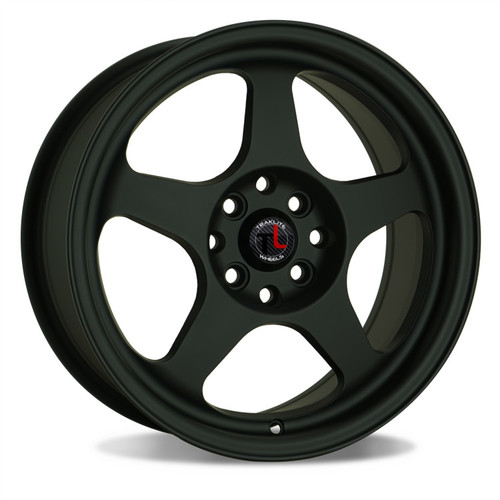 Traklite Burn Wheels Rims 15x8 4x100 Matte Black 20mm | TLBU-701