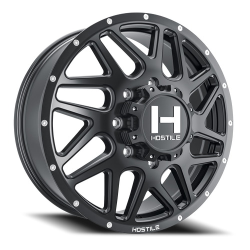 Hostile Sprocket Dually Wheel 20x8.25 8x165.1 Asphalt 123mm - MINIMUM PURCHASE OF 4 WHEELS | H401-20828165+123BB