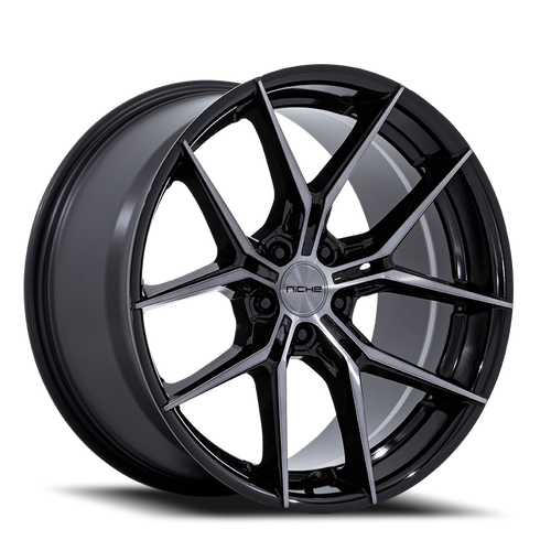 Niche Nc279 Prodigy 5 Wheel 19x9.5 5x114.3 Gloss Black Dark Tinted Clear 40mm | NC279BT19951240