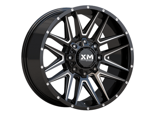 Xm Offroad Xm-357 Wheels Rims 20x9 6x135 6x139.7 Gloss Black Milled 0mm | XM357209613513970108GBM