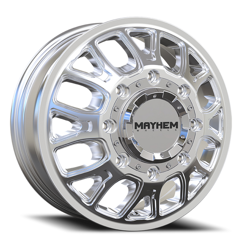 DOORBUSTER PRICING! - Mayhem Cogent Dually Wheel 17x6.5 8x165.1 Polished 125mm - MINIMUM PURCHASE OF 4 WHEELS | 8107D-7681FP