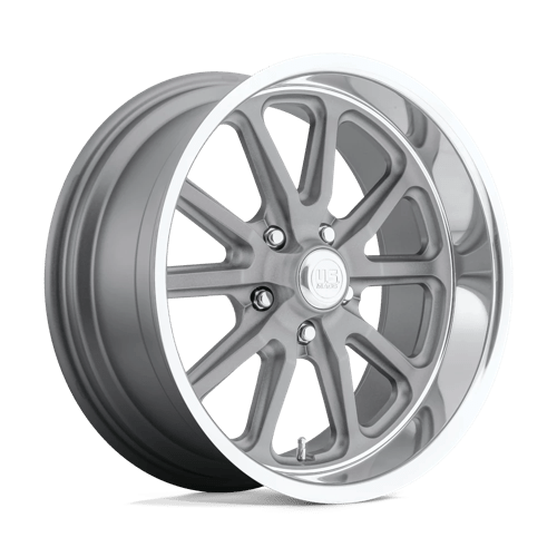 Us Mags U111 Rambler Wheels Rims 18x7 5x114.3 Eagle Gray W/ Diamond Cut Lip 1mm | U11118706540